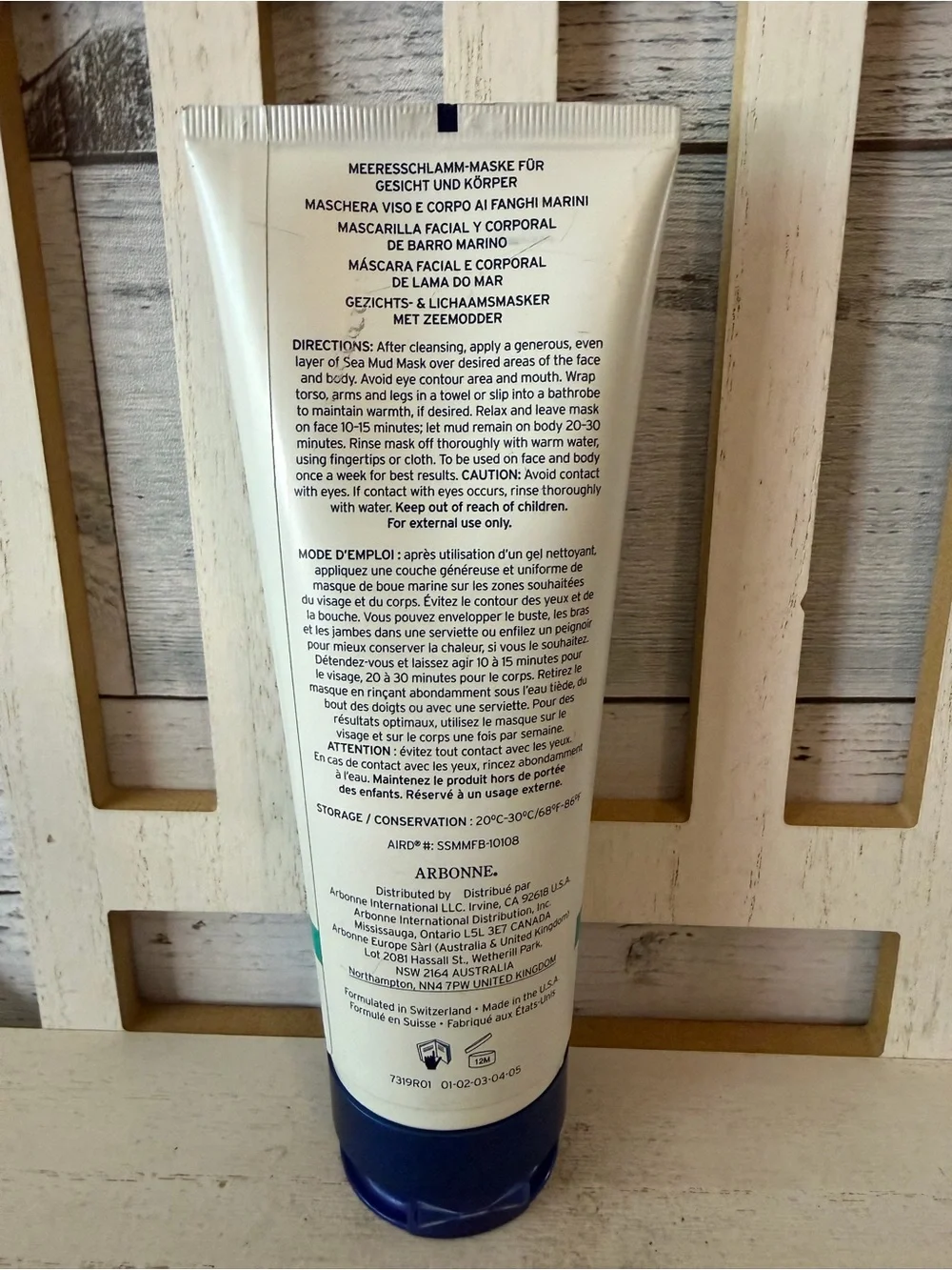 Arbonne Seasource Detox Spa Sea Mud Face & Body Mask 8 fl oz NEW SEALED